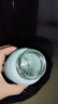 【京东物流送货上门】萌萌兔卡通水杯女牛奶玻璃杯创意便携杯子 蓝色萌萌兔 330ml 1只 实拍图