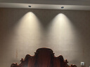 雷士（NVC）LED射灯客厅过道背景嵌入式洗墙小山丘铝材7瓦三色黑杯【莲华】 实拍图