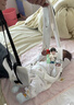 usbeesbaby新生儿横抱背带3D透气护头颈夏季透气户外轻便出行抱娃神器 牛奶白冰丝棉JDQ 实拍图