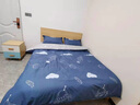 雅鹿ins风被套1.5x2米被单单件学生宿舍单人被罩磨毛被子套单套四件套 鲸鱼 150*200cm【被套单件】 实拍图