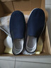 布舍元 传统千层底一脚蹬懒人休闲男士低帮中老年老北京布鞋子 蓝色40 实拍图