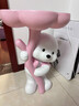 辰鱼创意暴力熊落地摆件客厅电视柜沙发旁茶几家居装饰品乔迁搬家礼物 捧花熊洛洛茶几-粉色 实拍图