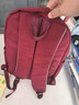 新款NY联名书包男日系初中女生高中生大容量双肩包简约纯色背包潮 酒红色 实拍图