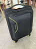 美旅箱包行李箱可上飞机20英寸可扩容拉杆箱旅行箱超轻软箱黑色DB7密码箱 实拍图