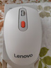 联想（Lenovo）无线蓝牙双模鼠标  便携办公鼠标 人体工程学设计 适用台式机一体机笔记本平板Howard白色 实拍图