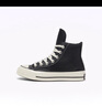 匡威（Converse）官方1970S男女高帮牛皮革休闲板鞋经典黑黑色A13863C A13863C 39 实拍图
