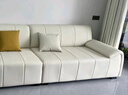 楠诗家居意式极简沙发客厅奶油风皮艺沙发现代轻奢纳帕牛皮钢琴键直排沙发 三人位210cm 接触面纳帕真皮【乳胶座包】 实拍图
