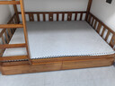 临稚胡桃木 儿童上下床实木高低床双层床上下铺床两层木床子母床 爬梯款 上铺宽1.3米下铺宽1.5米 实拍图