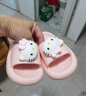 猪爸爸儿童拖鞋女童夏季2025新款室内防滑6-12岁三丽鸥宝宝亲子拖鞋粉19 实拍图