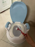 小哈伦儿童马桶婴儿坐便器婴幼儿尿盆小孩宝宝小便器3D软垫坐垫天蓝 实拍图