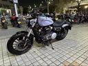 二手奔达金吉拉300太子复古巡航V缸灰石300哈雷燃油摩托车可上牌 蓝色 实拍图