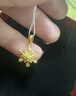 周六福（ZLF）  黄金吊坠女款5G足金雪花清新甜美简约挂坠 计价 1.33g 实拍图
