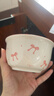 粉蓝蝴蝶结陶瓷碗家用吃饭碗ins高颜值釉下彩餐具甜品碗汤碗面碗 蝴蝶结4.5英寸碗1个 实拍图