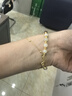 中国珠宝生日新年礼物送女友锦鲤平安扣银手链女和田玉手串送女友老婆 实拍图