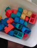 乐乐鱼（leleyu）积木3-6岁儿童玩具大颗粒软胶可啃咬男女孩生日礼物收纳盒90块 实拍图