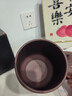 尊壶紫砂杯茶杯大容量办公室泡茶杯功夫茶具紫砂茶杯手工刻绘牡丹水杯 紫泥 实拍图