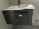 希尚陶瓷一体盆洗衣机柜蜂窝铝整板阳台柜组合滚筒洗衣机伴侣洗衣柜 130cm陶瓷右盆双下水 实拍图