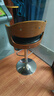 华恺之星吧台椅子 欧式轻奢实木升降酒吧椅高脚椅转椅酒店前台椅HK2100黑 实拍图