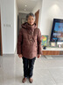 唐致中老年羽绒服女短款新中式妈妈冬季外套60岁老人奶奶太太加厚冬装 【新国标90绒】咖色 2XL 【建议106-120斤】送运费险 实拍图