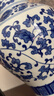 傲世景德镇陶瓷器青花瓷花瓶工艺品客厅摆件玄关办公室博古架装饰品 青花缠枝莲鱼尾瓶+底座+证书 实拍图