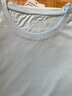 真维斯（Jeanswest）T恤女夏季薄款圆领打底衫内搭短袖纯棉白色纯色上衣百搭浅蓝L 实拍图