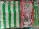 青柚出口双层竹纤维洗碗巾加厚吸水家务清洁布不易沾油厨房油污抹布 QY-066绿白条27×30cm(五条装） 实拍图