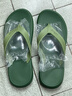 路拉迪 人字拖男夏季户外耐磨舒适夹趾人字拖凉拖鞋 绿色 41-42 实拍图