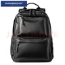 sharkborough 双肩包男头层牛皮16英寸电脑包休闲旅行背包多功能韩版书包潮 黑色小号（14英寸笔记本） 实拍图