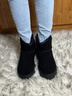 ZHR则则雪地靴女厚底冬季新款舒适防滑真牛皮东北棉鞋加绒加厚保暖面包靴 黑色-GZ08 37 实拍图
