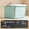 禧天龙家用收纳箱加厚衣物储物箱塑料箱大容量玩具整理箱 60L蓝色1个装 实拍图