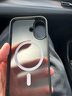 绿联适用iPhone16手机壳 苹果16磁吸壳 MagSafe保护套 无线充电 防摔抗指纹防磨防震超薄 磨砂黑色 实拍图