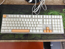 ikbc Z108键盘机械键盘电脑办公键盘电竞游戏键盘咖色108键有线红轴PBT键帽两段脚撑经典窄边框键盘 实拍图