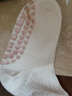 爱宝适宝宝地板袜春秋冬婴儿袜子室内学步袜防滑袜3双装粉白组L码 T216 实拍图