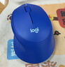 罗技（Logitech）M330无线鼠标 商务办公无线静音鼠标电池 右手人体工学鼠标Mac笔记本电脑家用鼠标中大手 舒适曲线 蓝色 实拍图