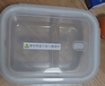 京东京造 饭盒 微波炉上班族学生便当高硼硅玻璃餐盒大容量2分格750ml 实拍图