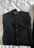 优衣库女装精纺美利奴羊毛圆领针织开衫/长袖通勤478331 69 藏青色 3XL 实拍图