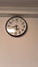 康巴丝（Compas）挂钟客厅石英钟表挂墙2024年新款时钟 3441A 日历款橡木色 实拍图