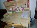 HASAYOVA儿童学习桌椅套装家用可升降实木写字桌6-12岁专用书桌课桌椅 原木色【升降单桌】 100*60*125【双抽】 实拍图