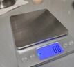 拜杰电子秤厨房秤防水秤食物烘焙称克重秤LED显示不锈钢秤面5kg/0.1g 实拍图
