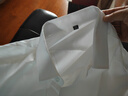 罗蒙（ROMON）【桑蚕丝免烫】长袖衬衫男士白衬衫修身衬衣商务职业男装白色42 实拍图