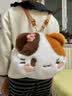 贝尚星三花猫毛绒玩具生日玩偶小猫公仔大容量斜挎包双肩包女孩生日礼物 实拍图