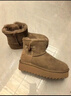 京东京造【厚底增高】中筒雪地靴25秋冬新款女鞋百搭真皮靴子女 栗色35 实拍图