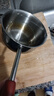 热油小锅泼油锅加厚不锈钢木柄防烫带刻度双倒流口不挂油无涂层 升级款【长柄】300ml 不烫手 实拍图