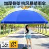 费林斯曼户外遮阳伞大号摆摊伞大型雨伞太阳伞沙滩伞防晒广告庭院伞大伞 2.8米蓝色三层架/银胶加厚 耐用十年 实拍图