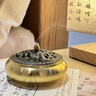 济煌老山檀香熏香家用室内芽庄沉香静心寝安盘香天然艾草香卧室熏蚊 120盘天然香/3.5h-三足香炉 芽庄沉香（静心寝安） 实拍图