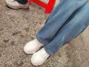 安踏喵喵鞋丨关晓彤同款老爹鞋女鞋秋冬季皮面厚底增高运动休闲小白鞋 实拍图