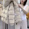 妍莉芬（yanlifen）短款羽绒棉服女2025年冬季新款外套棉袄加绒加厚宽松派克服女装 卡其 L 建议105-125斤 实拍图