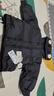 英氏（YEEHOO）儿童加厚羽绒服外套冬季防寒小熊羽绒服中大童外套超韧绒拜年服 亚光黑 105 cm-充绒量55g 实拍图