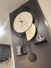 赟娅创意时钟背景墙电视挂钟客厅2023新款网红钟表免打孔餐厅简约装饰 创意挂钟【80cm*40cm】随机摆件 实拍图