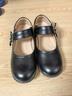 奥康童鞋女童小黑皮鞋春秋季新款真皮软底英伦风儿童公主黑色演出鞋子 实拍图
